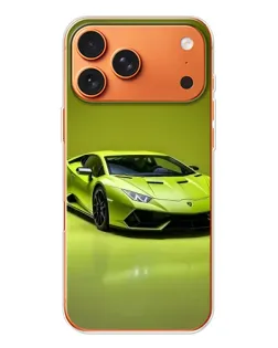 Чехол для Apple iPhone 18 Pro Max с картинкой «Салатовый Lamborghini Huracan»