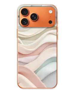 Чехол для Apple iPhone 18 Pro Max с картинкой «Пастельные нежные волны»