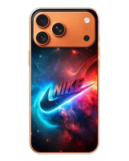 Чехол для Apple iPhone 18 Pro с картинкой «Огненный логотип Nike»