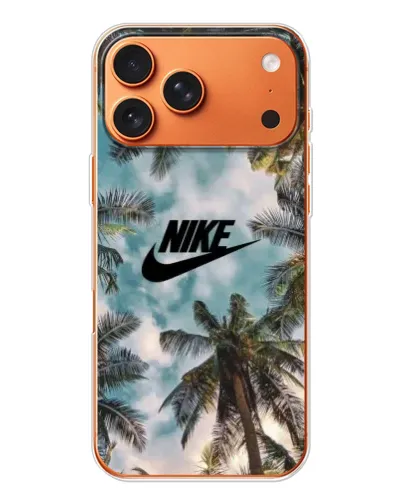 Чохол для Apple iPhone 18 Pro з картинкою «Тропічний принт Nike» Чохол для Apple iPhone 18 Pro з картинкою «Тропічний принт Nike»