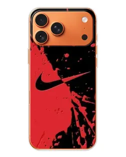 Чехол для Apple iPhone 18 Pro с картинкой «Красные брызги Nike» Чехол для Apple iPhone 18 Pro с картинкой «Красные брызги Nike»