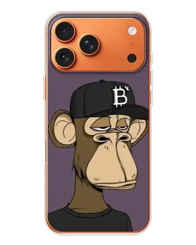 Чехол для Apple iPhone 18 Pro с картинкой «Bored Ape в кепке» Чехол для Apple iPhone 18 Pro с картинкой «Bored Ape в кепке»