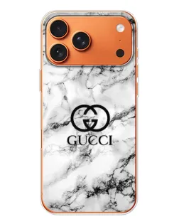 Чохол для Apple iPhone 18 Pro з картинкою «Gucci — мармуровий шик»