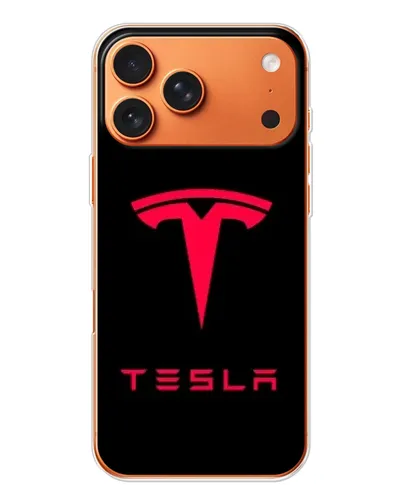 Чохол для Apple iPhone 18 Pro з картинкою «Tesla Red Logo»