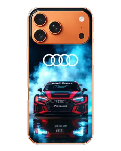 Чохол для Apple iPhone 18 Pro з картинкою «Audi Sport — неон»