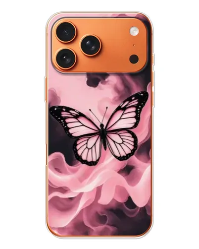 Чехол для Apple iPhone 18 Pro с картинкой «Бабочка в дыму» Чехол для Apple iPhone 18 Pro с картинкой «Бабочка в дыму»