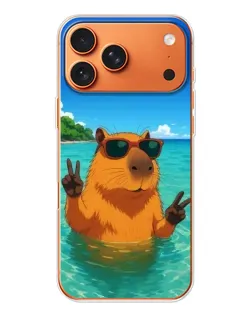 Чохол для Apple iPhone 18 Pro з картинкою «Морська капібара»