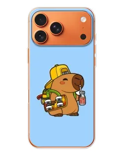 Чохол для Apple iPhone 18 Pro з картинкою «Капібара на скейті»