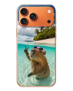 Чохол для Apple iPhone 18 Pro з картинкою «Капібара на морі»