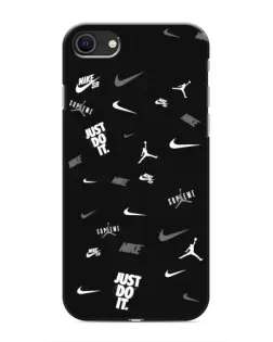 Чохол для iPhone 8 з картинкою «Nike Black Pattern»