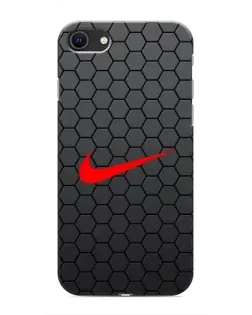 Чохол для iPhone 8 з картинкою «Nike — карбонова сітка»