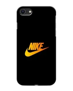 Чехол для iPhone 8 с картинкой «Золотой логотип Nike»