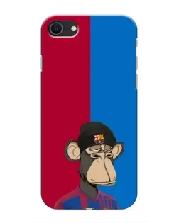 Чохол для iPhone 8 з картинкою «Bored Ape — фанат Барси»
