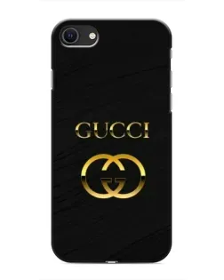 Чохол для iPhone 8 з картинкою «Золотий логотип Gucci»