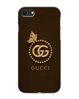 Чохол для iPhone 8 з картинкою «Gucci — золотий метелик»