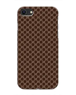 Чохол для iPhone 8 з картинкою «Gucci — шоколадна сітка»