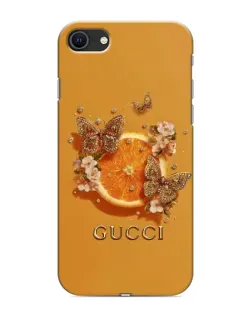Чохол для iPhone 8 з картинкою «Gucci — золоті метелики»