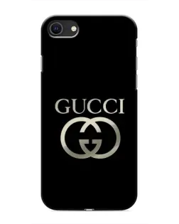 Чохол для iPhone 8 з картинкою «Gucci — золото на чорному»