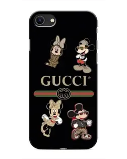 Чохол для iPhone 8 з картинкою «Gucci — герої Disney та монограма»