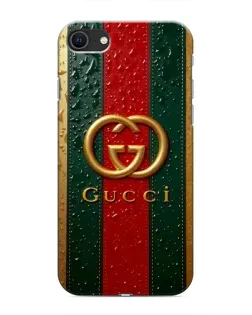 Чохол для iPhone 8 з картинкою «Gucci — фірмова смуга та золото»