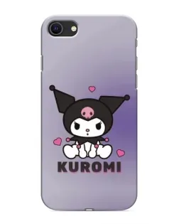 Чохол для iPhone 8 з картинкою «Kuromi — фіолетовий арт»
