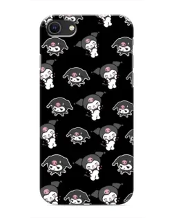 Чохол для iPhone 8 з картинкою «Чорний паттерн Kuromi»