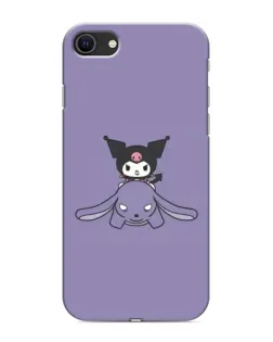 Чохол для iPhone 8 з картинкою «Kuromi на ліловому фоні»