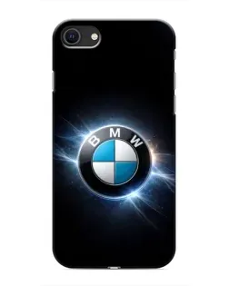 Чохол для iPhone 8 з картинкою «BMW — неонове сяйво»
