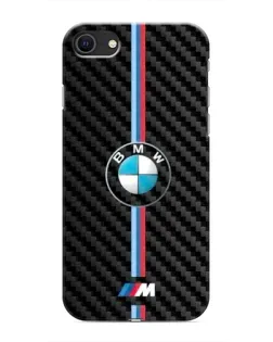 Чохол для iPhone 8 з картинкою «Емблема BMW та карбон»