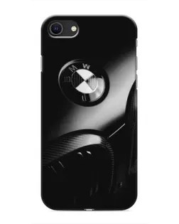 Чохол для iPhone 8 з картинкою «Емблема BMW — макро»