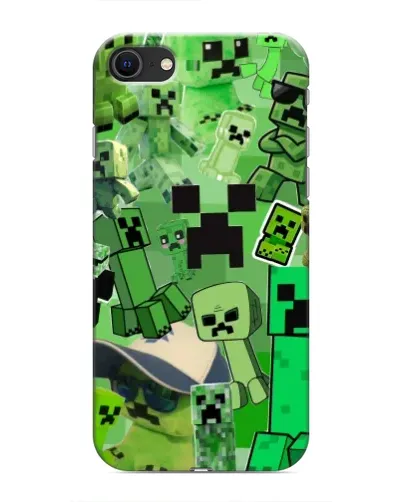 Чохол для iPhone 8 з картинкою «Кріпери Minecraft»