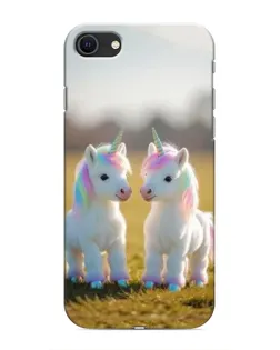 Чохол для iPhone 8 з картинкою «Пара єдинорогів»
