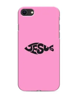 Чехол для iPhone 8 с картинкой «Розовый символ  Jesus»