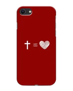 Чехол для iPhone 8 с картинкой «Уравнение любви»