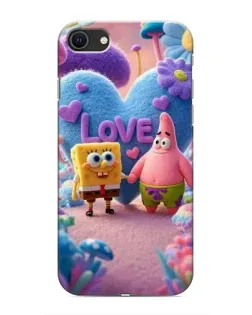 Чехол для iPhone 8 с картинкой «Губка Боб Патрик»