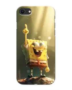 Чохол для iPhone 8 з картинкою «Сяючий Спанч Боб»