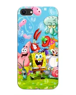 Чохол для iPhone 8 з картинкою «Губка Боб та друзі»