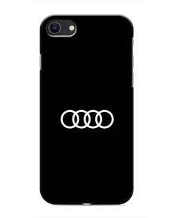 Чохол для iPhone 8 з картинкою «Audi White Logo»
