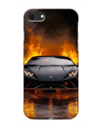 Чохол для iPhone 8 з картинкою «Lamborghini у вогні»