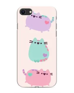 Чохол для iPhone 8 з картинкою «Pusheen тріо»