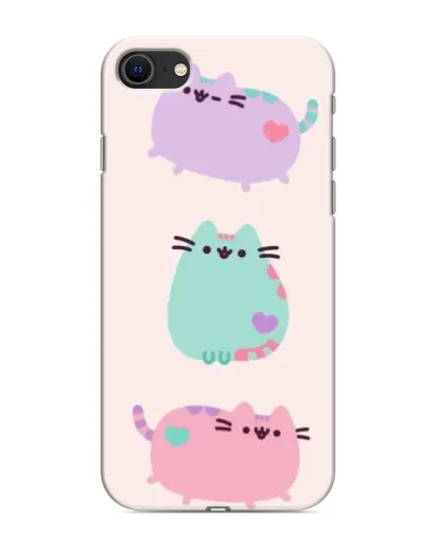 Чохол для iPhone 8 з картинкою «Pusheen тріо»