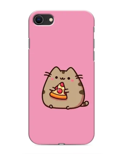 Чехол для iPhone 8 с картинкой «Пушин с пиццей»
