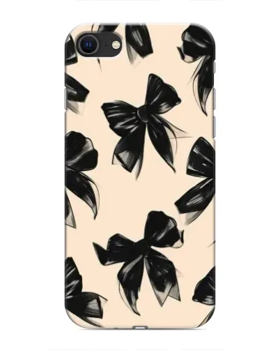 Чохол для iPhone 8 з картинкою «Патерн чорні банти» Чохол для iPhone 8 з картинкою «Патерн чорні банти»