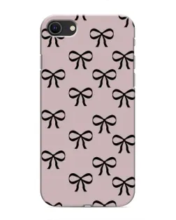 Чохол для iPhone 8 з картинкою «Чорні бантики»