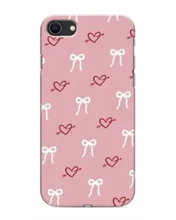 Чохол для iPhone 8 з картинкою «Серця та банти»