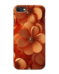 Чехол для iPhone 8 с картинкой «Оранжевый макро цветок»