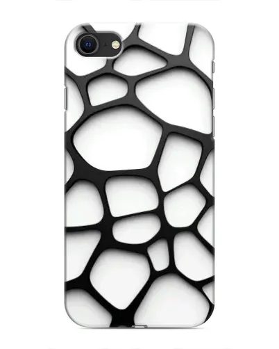 Чохол для iPhone 8 з картинкою «Біла об'ємна сітка»