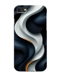 Чохол для iPhone 8 з картинкою «Об'ємні чорно-білі стрічки»