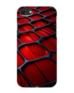 Чохол для iPhone 8 з картинкою «Червона глянцева сітка»