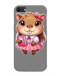 Чохол для iPhone 8 з картинкою «Дівчинка капібара»